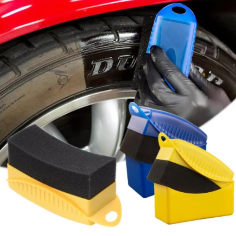 Car Cleaning Brush - Car Wheel Polishing Waxing Sponge Brush