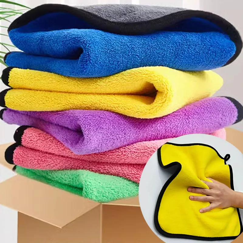 1/5pcs Thicken Car Microfiber  - Microfiber Towel Detailing ulasan dan harga
