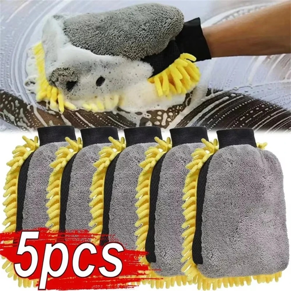 1/5pcs Car Washing Gloves Wate - Detailing Brush Set ulasan dan harga
