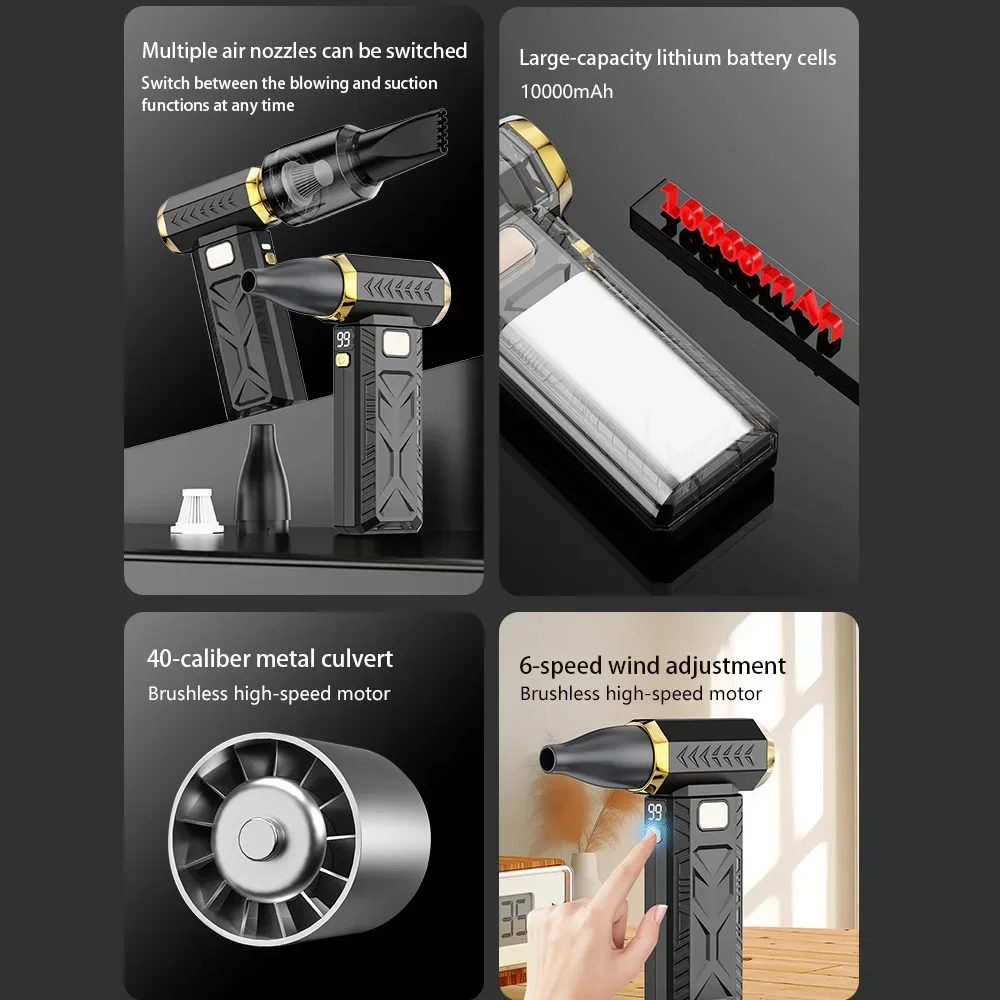 Upgraded 400000RPM Jet Fan M18 - Dryer Car Blower ulasan dan harga