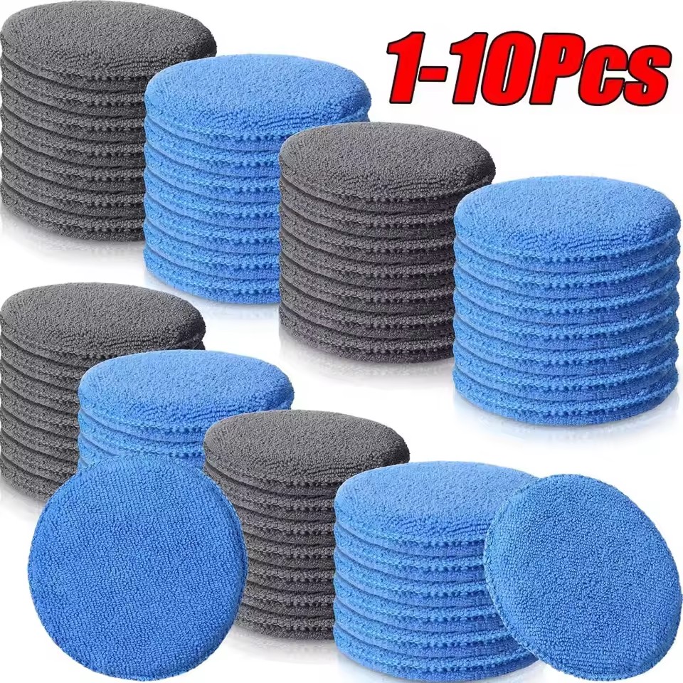 10/1Pcs Soft Microfiber Car Wa - Wax Applicator Pad ulasan dan harga