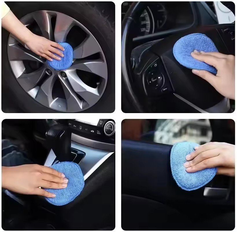 10/1Pcs Soft Microfiber Car Wa - Wax Applicator Pad ulasan dan harga