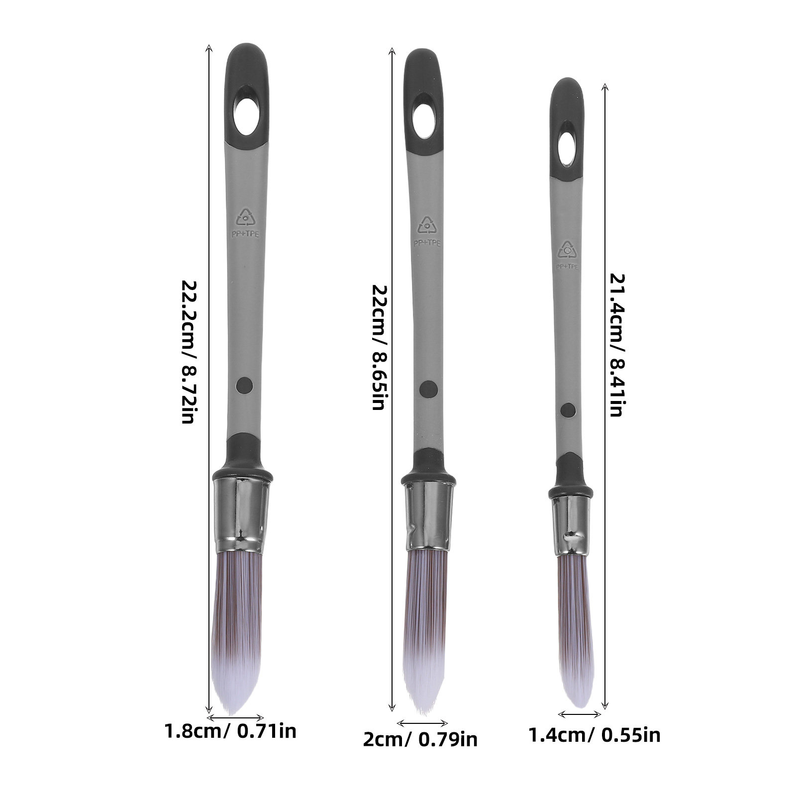 3Pcs Gap Grout Brushes Precise - Detailing Brush Set ulasan dan harga
