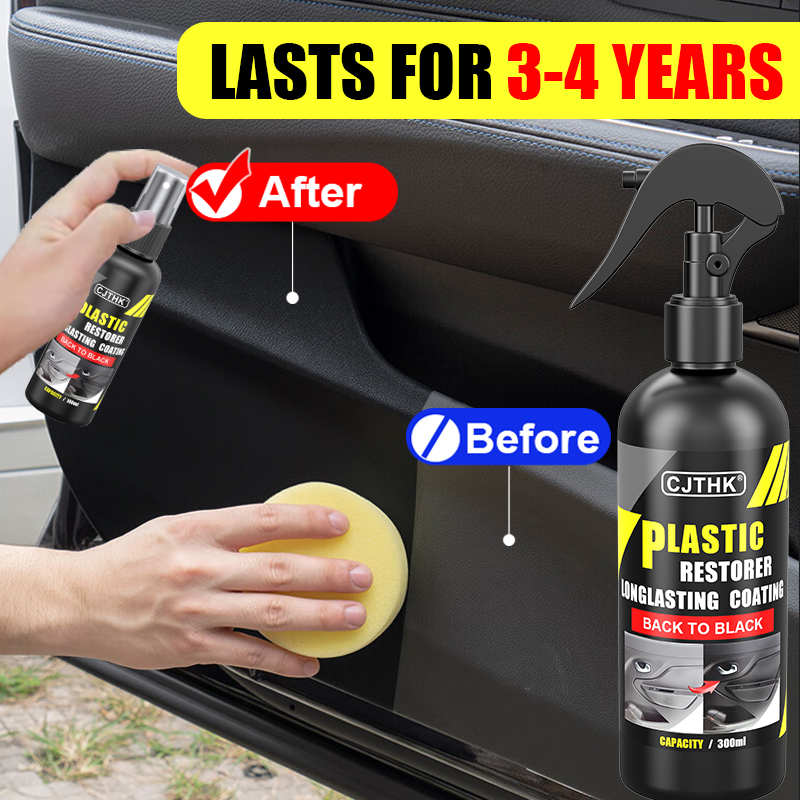 Car Plastic Restorer Back To B - Leather Cleaner Interior ulasan dan harga