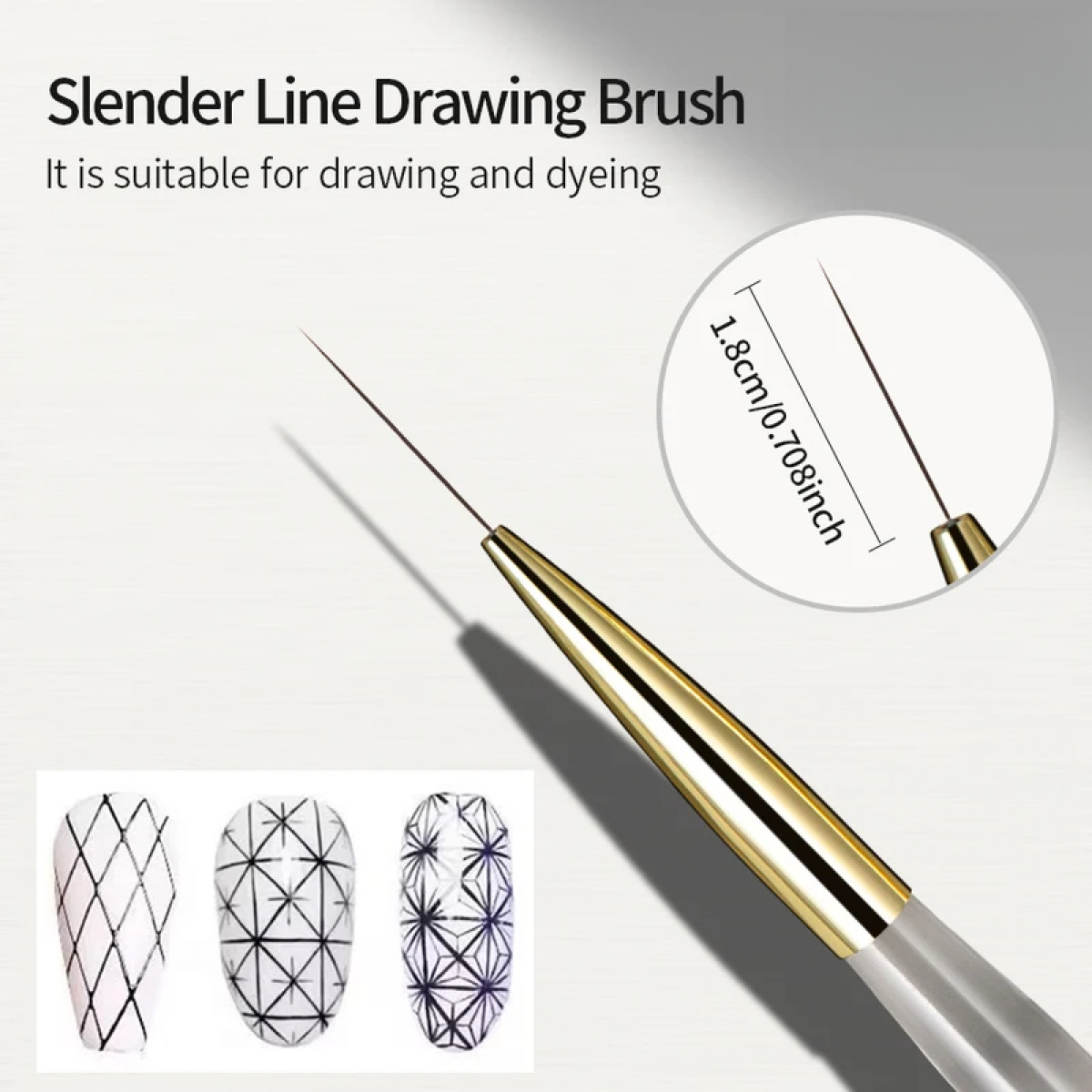 1/2/5Pcs Nail Art Liner Brush  - Detailing Brush Set ulasan dan harga