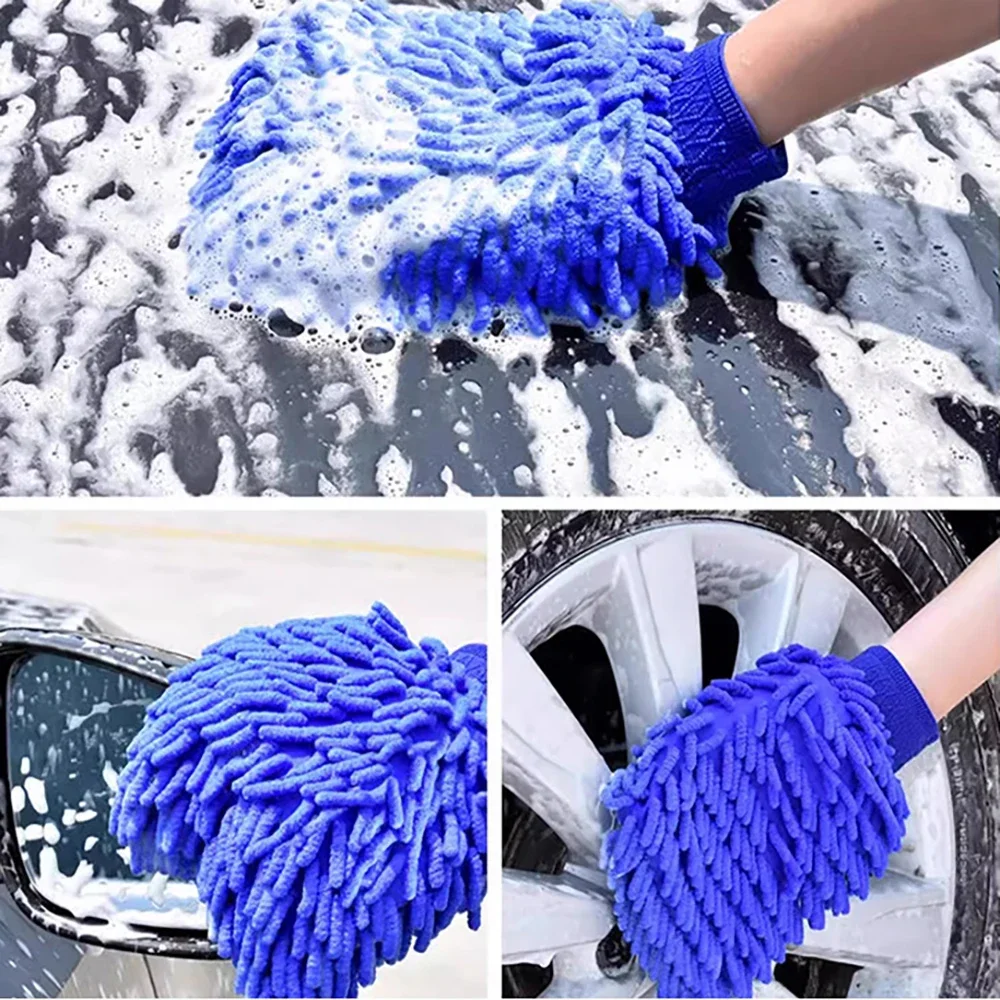 1/2pcs Car Wash Glove Coral Mi - Detailing Brush Set ulasan dan harga