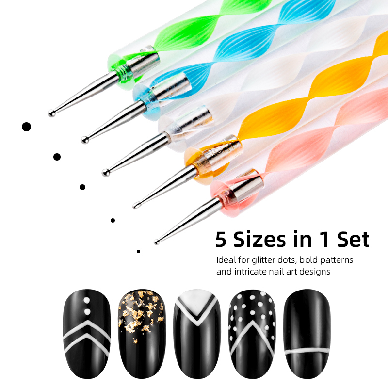 23PCS Nail Art Brushes Kit Lin - Detailing Brush Set ulasan dan harga