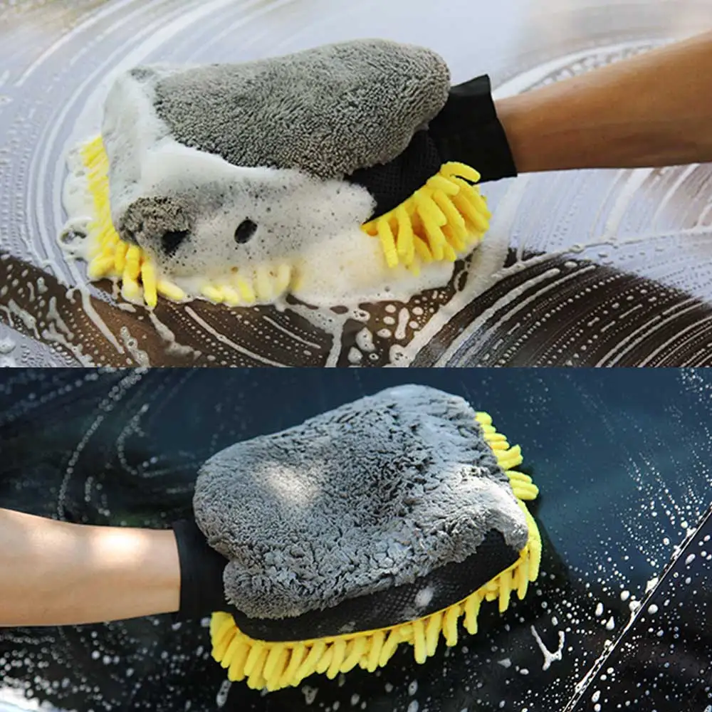 Car Wash Glove Coral Mitt Soft - Detailing Brush Set ulasan dan harga