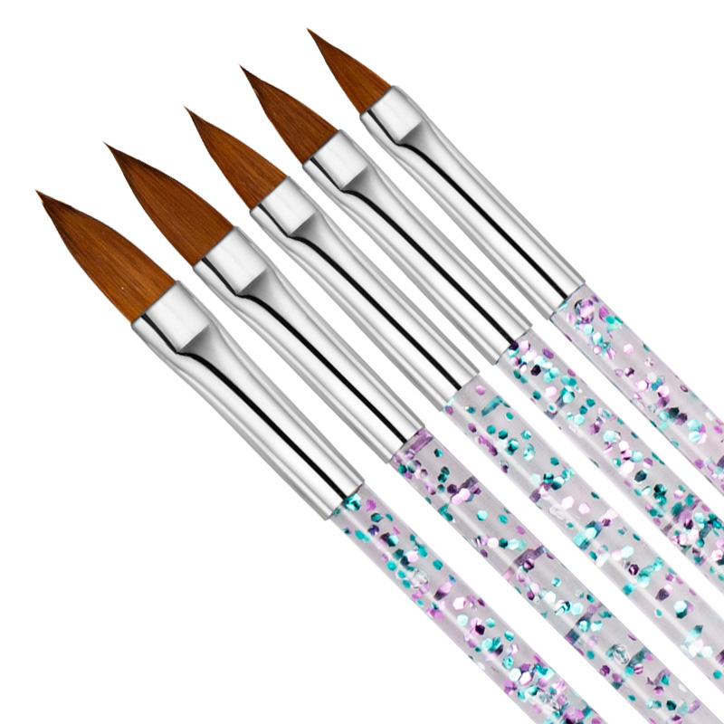 5PCS Nail Art Brushes Set UV G - Detailing Brush Set ulasan dan harga